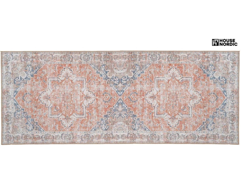 House Nordic - Flurläufer Havana 80 x 200 cm - Blau und Orange