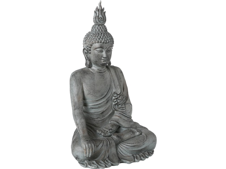 Buddha-Figur RAVINDRAH Grau
