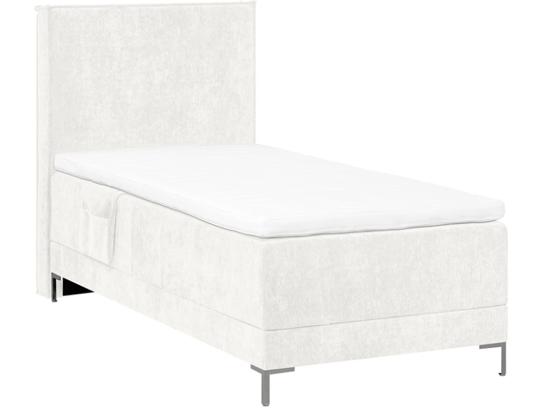 Elektrisches Boxspringbett HUNTER weiss 90x200cm halbfest