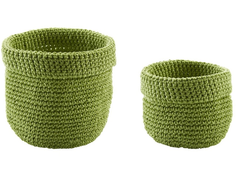 DiAqua Strickkorb grün