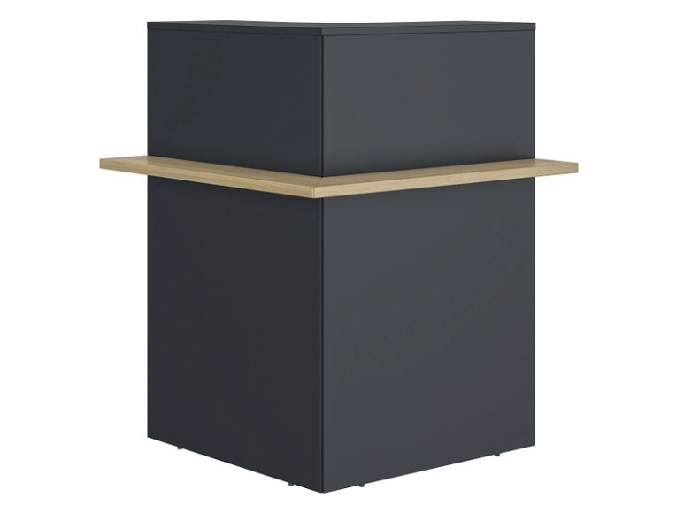 Empfangstheke GAMI ZOOM 85x85x108cm eiche