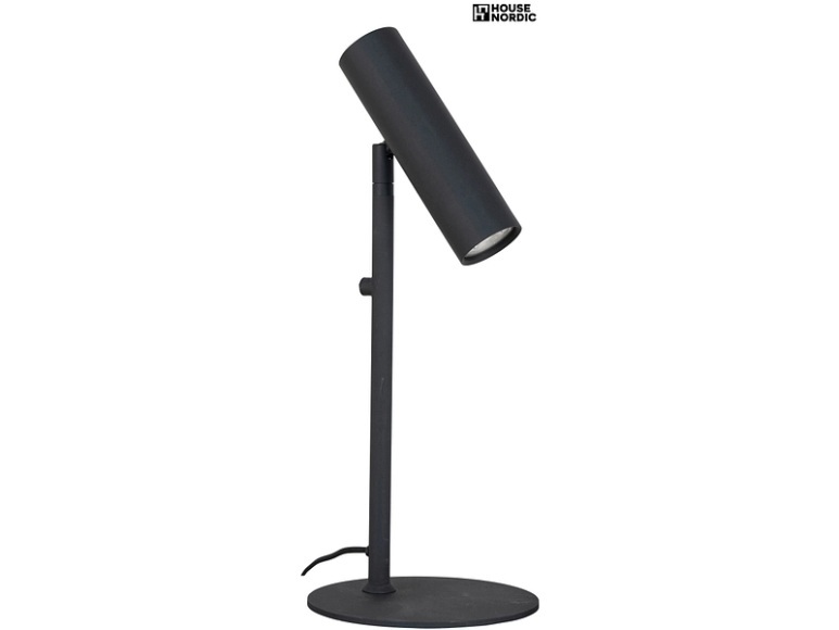 House Nordic - Paris Tischleuchte - Schwarz mit 200cm Stoffkabel