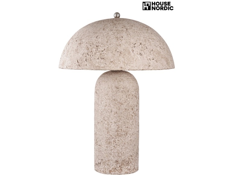 HOUSE NORDIC Tischlampe ASTLEY 49.5cm 40W kieselfarben