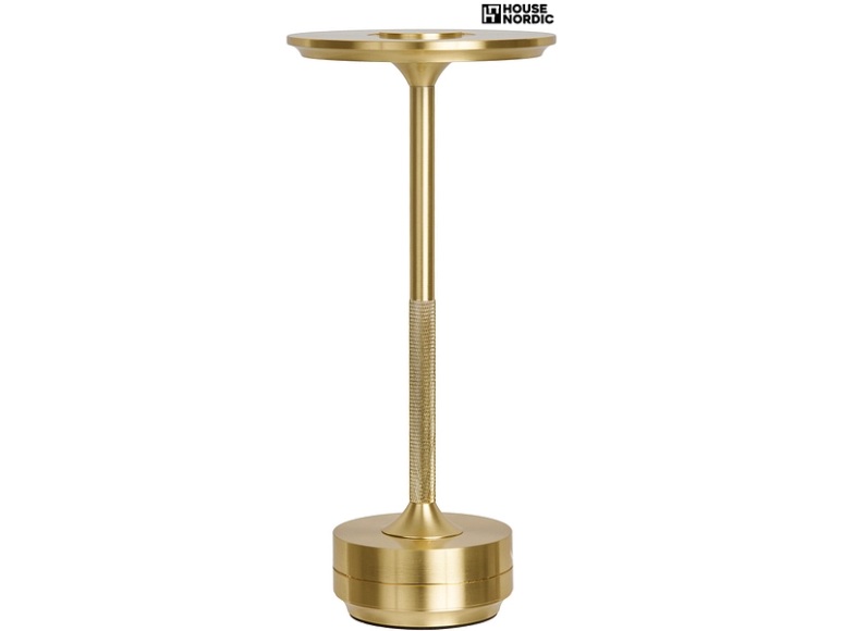 HOUSE NORDIC LED Lampe Über USB aufladbar LYNEHAM 28.5cm 3W gold