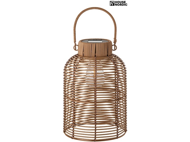 Solarlampe LED BRENTFORD 20cm x 28cm 0.72W rotbraun