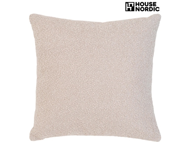 HOUSE NORDIC Kissen SAVANNAH 45x45cm beige unifarben