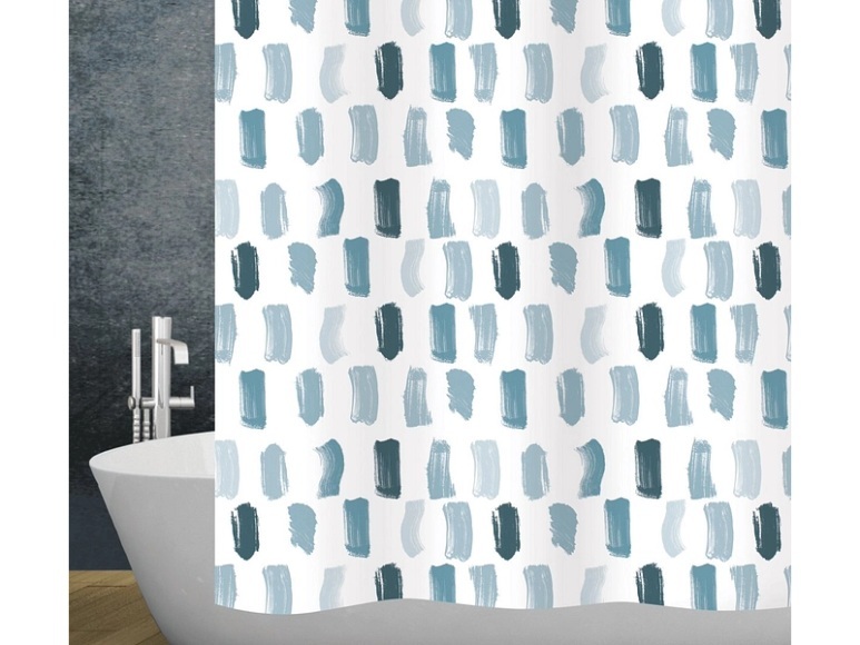 DIAQUA Duschvorhang PAINT weiss