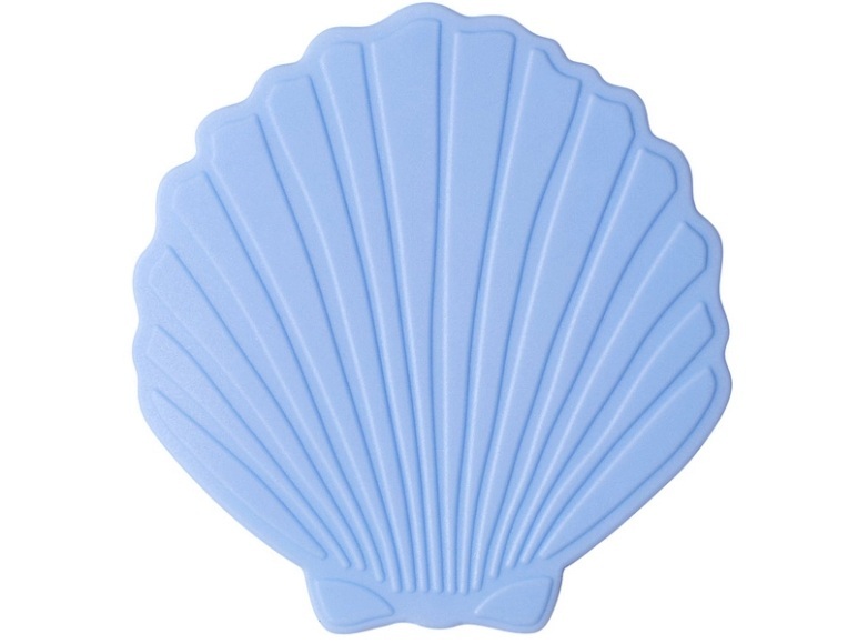 Diaqua Badewanneneinlage Minis Shell 5 Stück, Blau