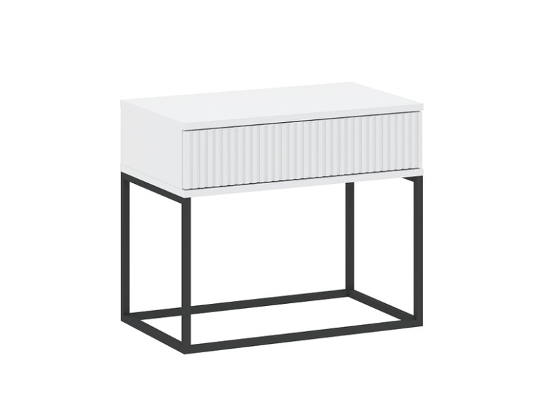 Nachttisch CADRO 1 Schublade 60x38.5x51.7cm weiss matt / laminiert