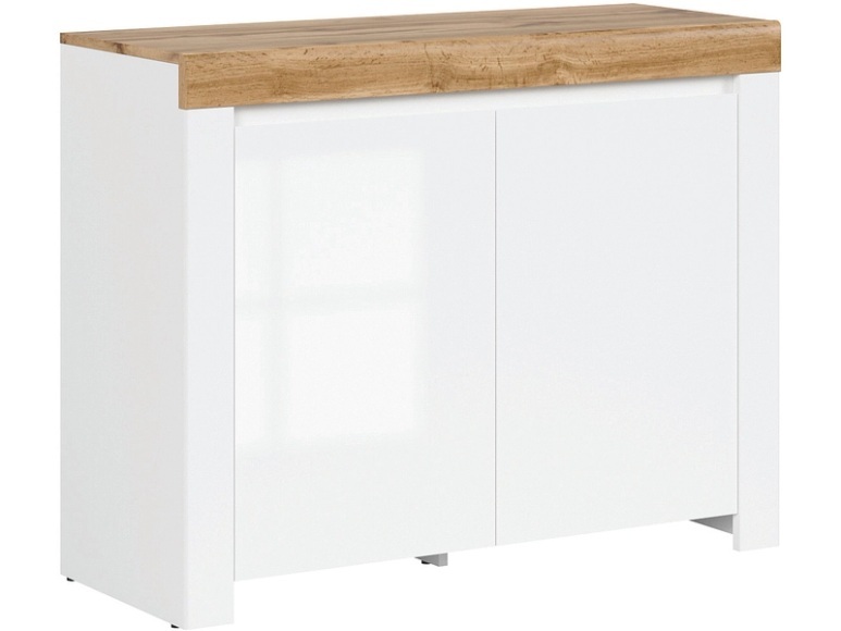 Kommode HOLTEN 2 Türen 42x106x83.5cm weiss laminiert