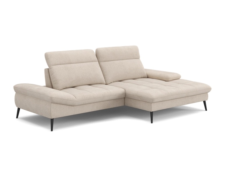 Ecksofa SWISS HOME STYLE GRACE Stoff beige