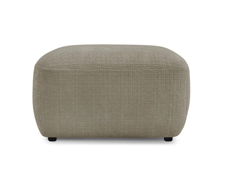 Sitzsack BOBOCHIC DENISE 65x75x42cm stoff mit textur taupe