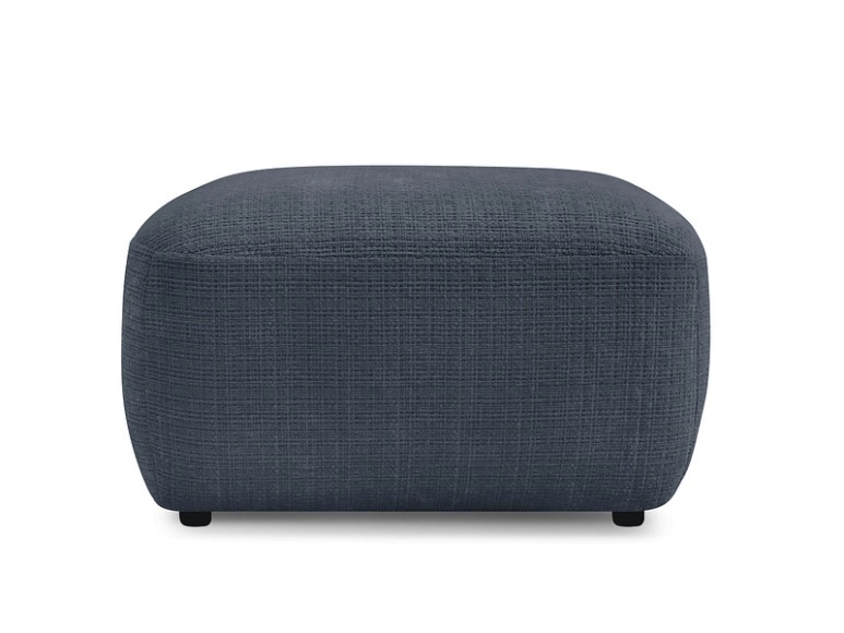 Sitzsack BOBOCHIC DENISE 65x75x42cm stoff mit textur dunkelblau