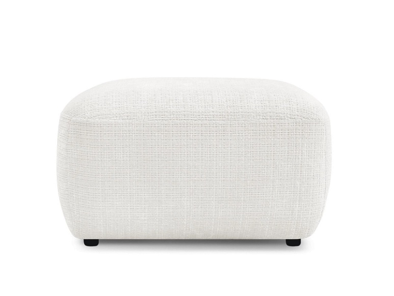Sitzsack BOBOCHIC DENISE 65x75x42cm stoff mit textur weiss