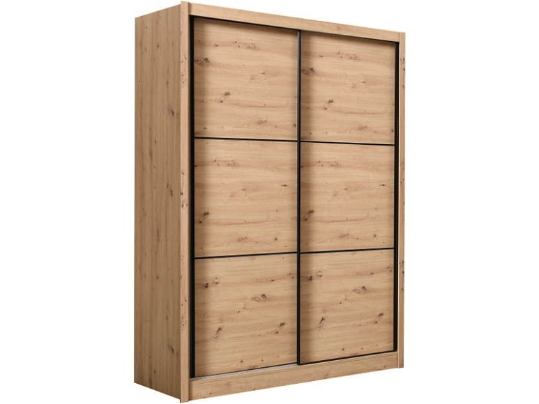 Schwebetürenschrank NAVARA eiche 2 Türen