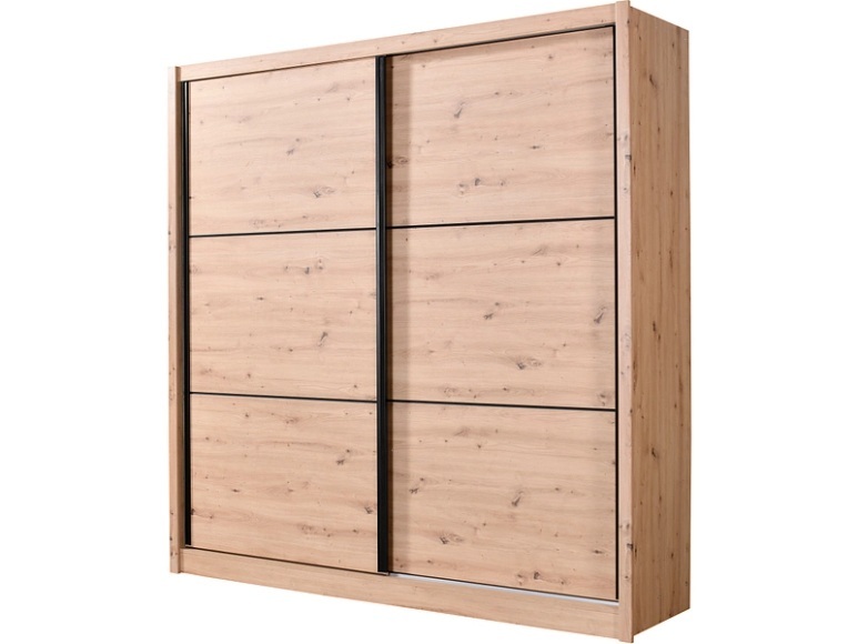 Schwebetürenschrank NAVARA artisan eiche 2 Türen