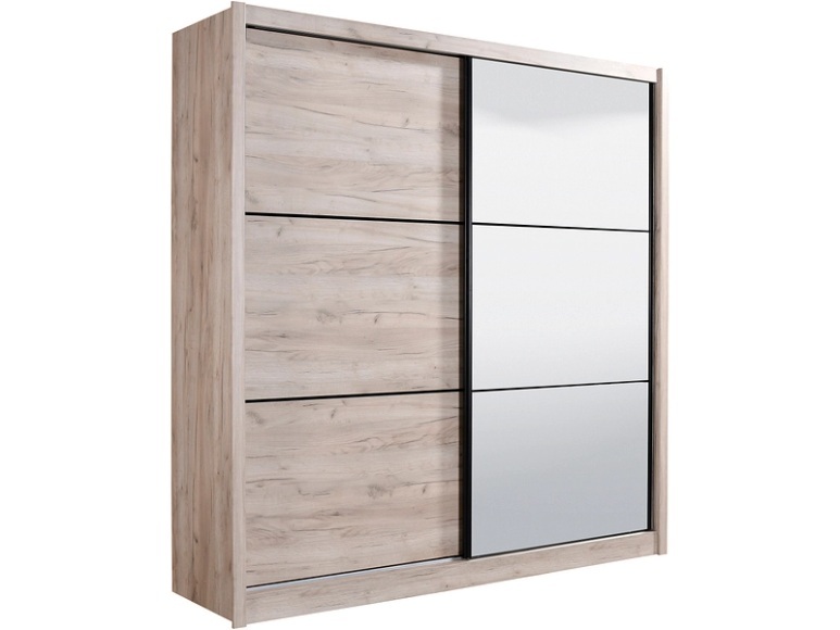 Schwebetürenschrank NAVARA eiche 2 Türen