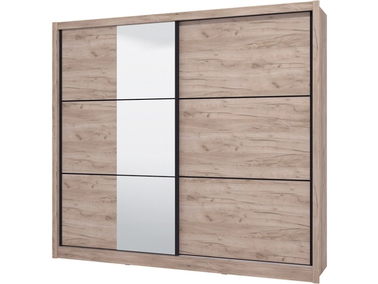 Schwebetürenschrank NAVARA eiche 2 Türen