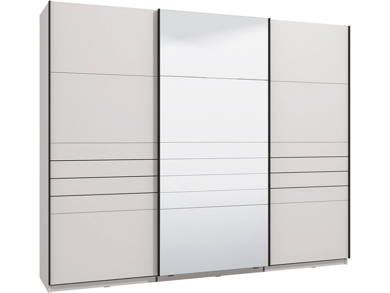 Schwebetürenschrank JASPER weiss 3 Türen