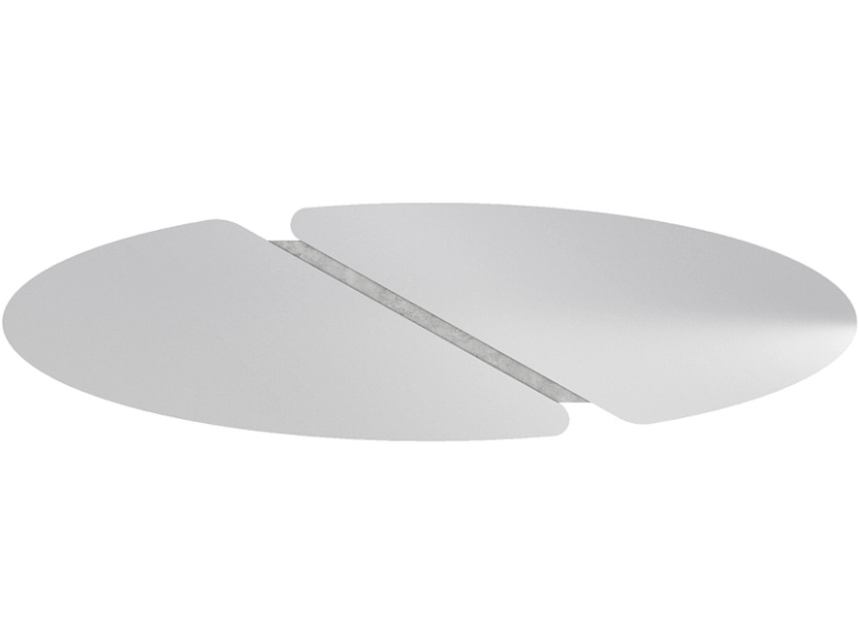 Spiegel oval GOYA 200x2cm silberfarben