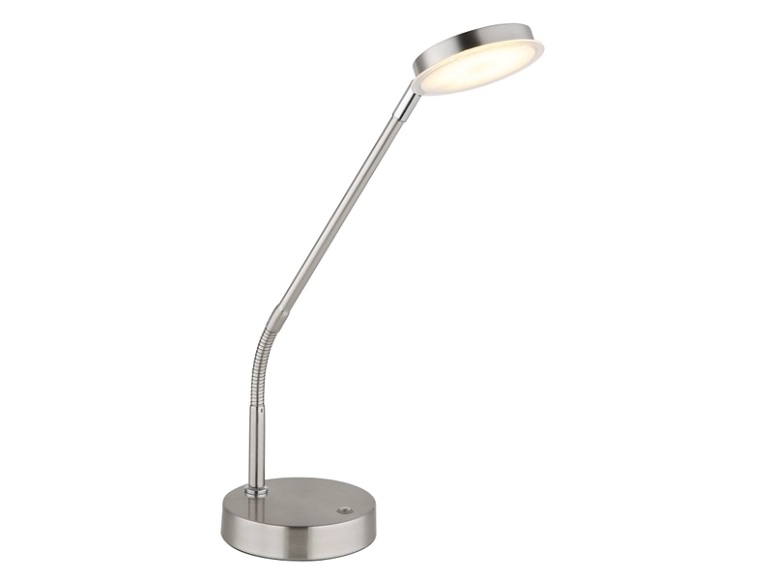 GLOBO Bürolampe SILVIO variable Intensität 53.5cm 6W silberfarben