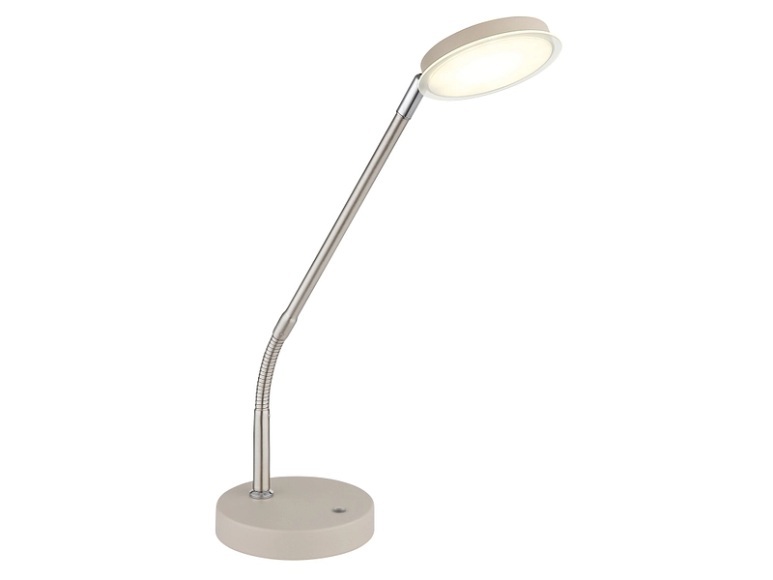 GLOBO Bürolampe SILVIO variable Intensität 53.5cm 6W sandfarben
