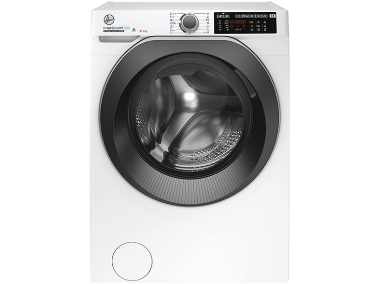 HOOVER H-500 Essential - Waschtrockner (9 kg, 1400 U/Min., Weiss/Schwarz)