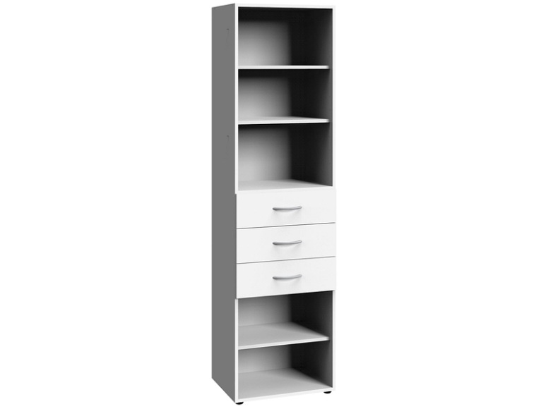 Regal Tür(en) 3 Schublade(n) MODUL Weiss