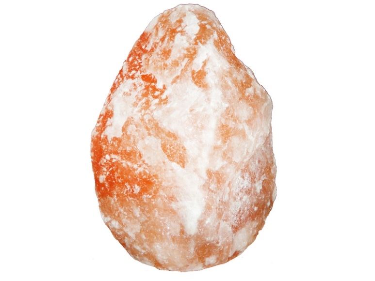 GLOBO STONE Tischleuchte Salzkristall, 3-5 kg, Bodenplatte U40510N mit Stein verschrau