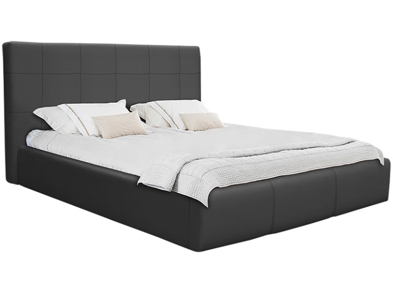 Bett 140 x 200 cm NORA Lederlook