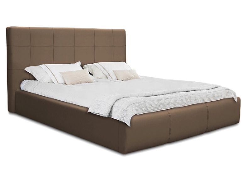 Bett 140 x 200 cm NORA Lederlook