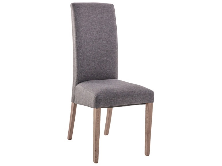 Stuhl BOSTON Stoff Grau anthrazit, Eiche
