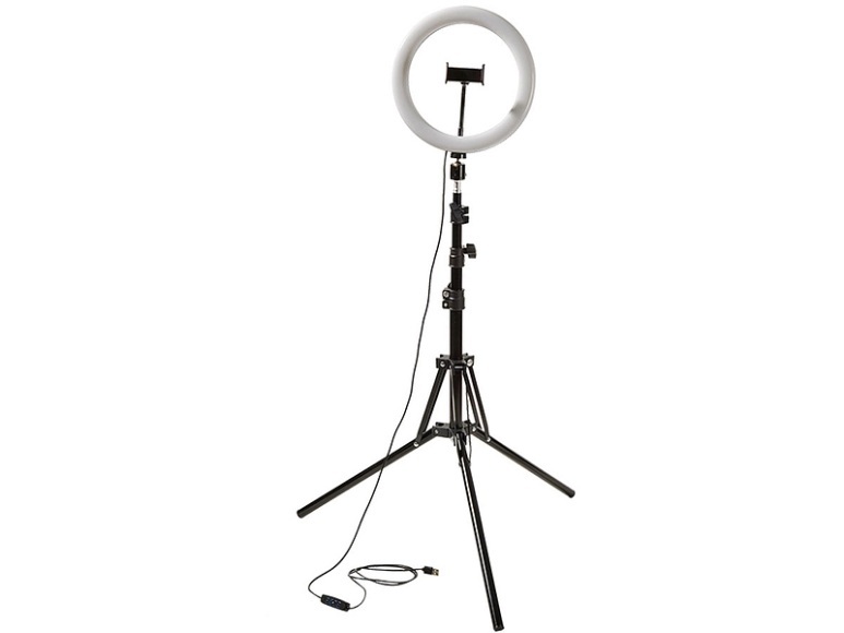 Selfiestick auf Stativ WI-LIGHT schwarz, weiss