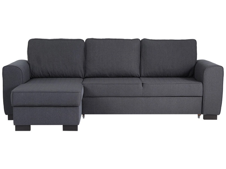 Ecksofa ARCADE Stoff dunkelgrau