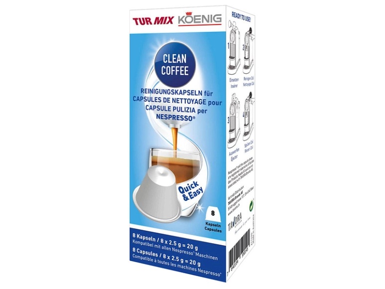 Turmix Clean Coffee für Nespresso Maschinen Reinigungskapseln