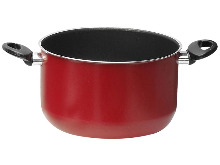 Bratpfanne ADRIATICA Aluminium Schwarz, Rot