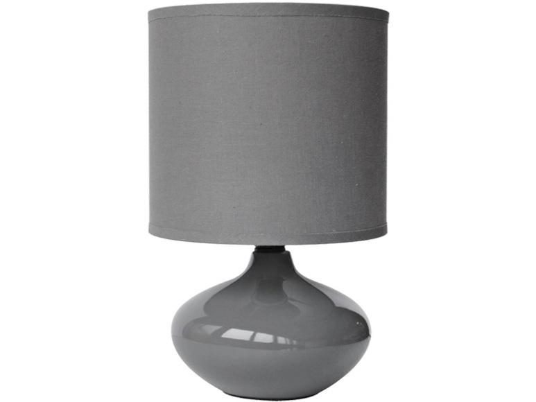 Tischlampe 24.5 x 15 ALIZEE Grau 40 w pro