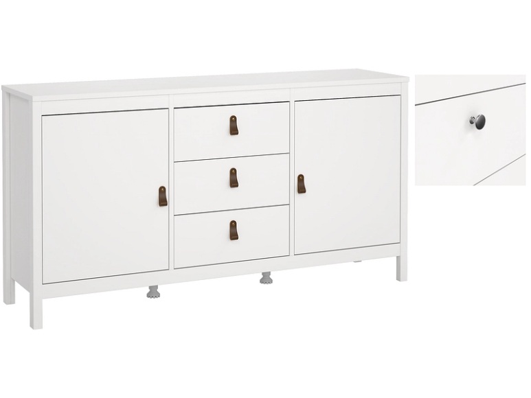 Kommode MADRID 2 Türen 3 Schubladen weiss