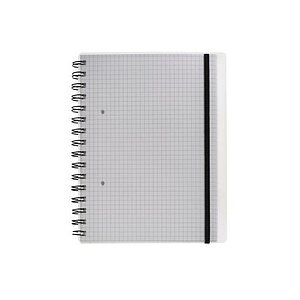 KOLMA Notizbuch Easy KolmaFlex A5 06.551.00 transp., kariert 5mm 100 Bl.