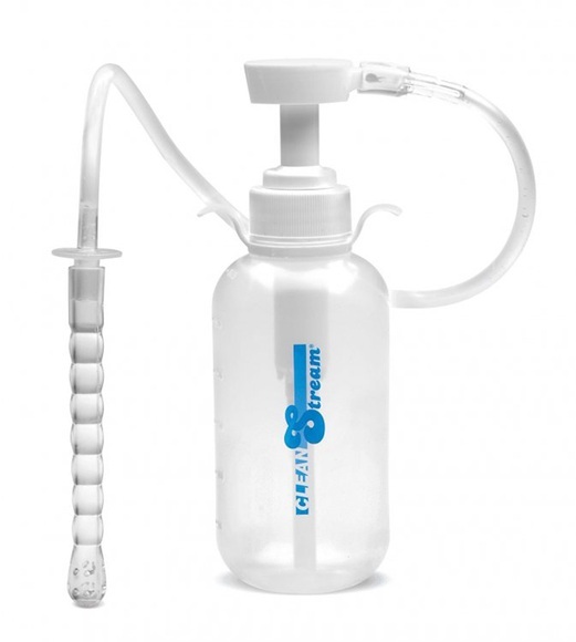 Einlaufflasche mit Düse und Pumpknopf 300 ml