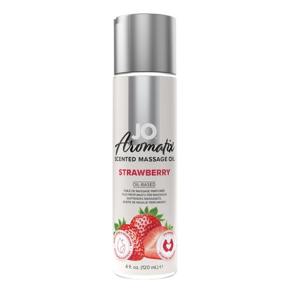 JO - Aromatix Duftende Massageöl Erdbeere - 120 ml