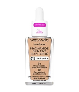 wet n wild Bare Focus Niacinamide Skin Tint Flüssige Foundation 32 ml Cream Beige