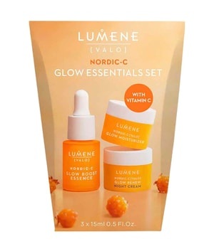 Lumene Nordic-C [Valo] Glow Essentials Set Gesichtspflegeset 3 x 15 ml