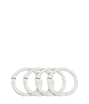 Dore & Rose Scrunchie 1 cm Set White Haargummi 4 Stk