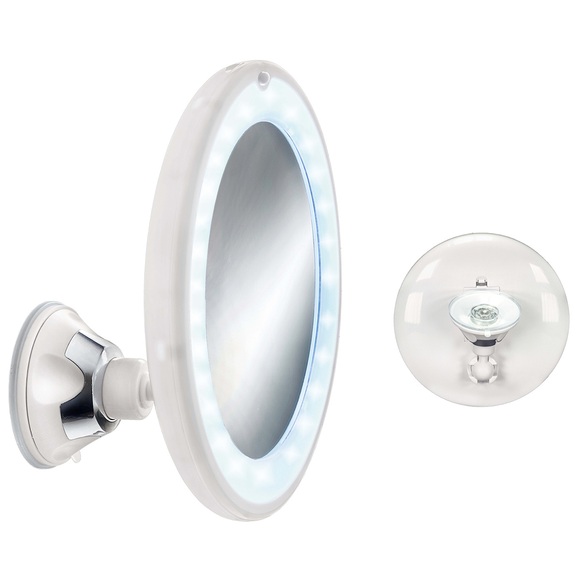 DAMARI Wandspiegel LED-Wandspiegel 10-fach Sandra