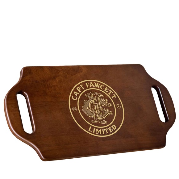 Captain Fawcett Double Handed Wooden Mirror