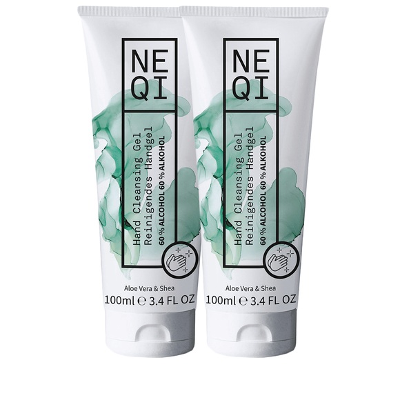 NEQI 2er Set Aloe Vera Hand Gel zur Desinfektion 2 x 100ml