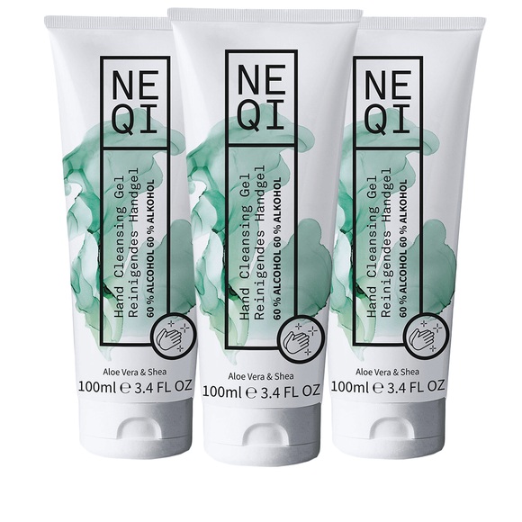NEQI 3er Set Aloe Vera Hand Gel zur Desinfektion 3 x 100ml