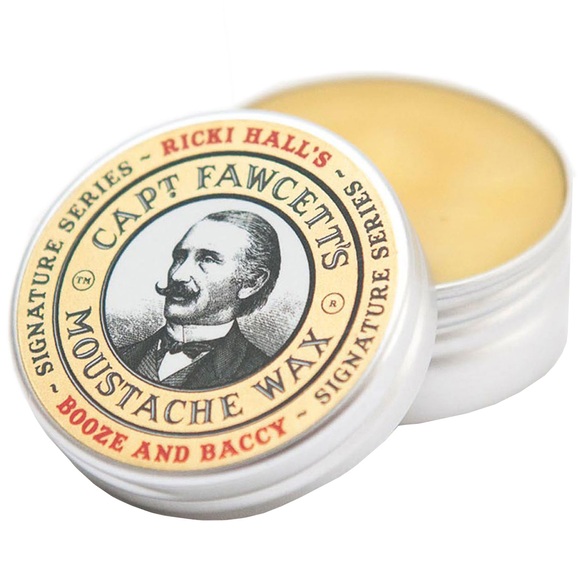 Captain Fawcett Ricki Hall's Booze & Baccy Moustache Wax 15ml