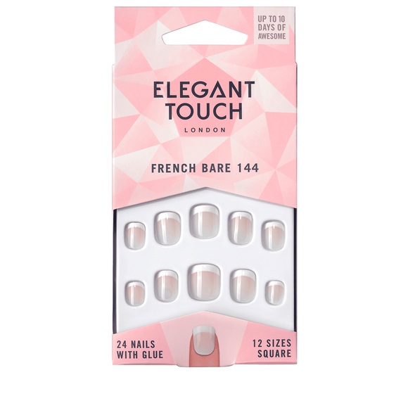 Elegant Touch French Nails - 144 (XS) (Bare)